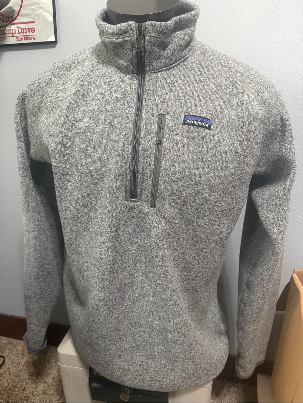 Patagonia Better Sweater Men's Gray Half-Zip Fleece Pullover